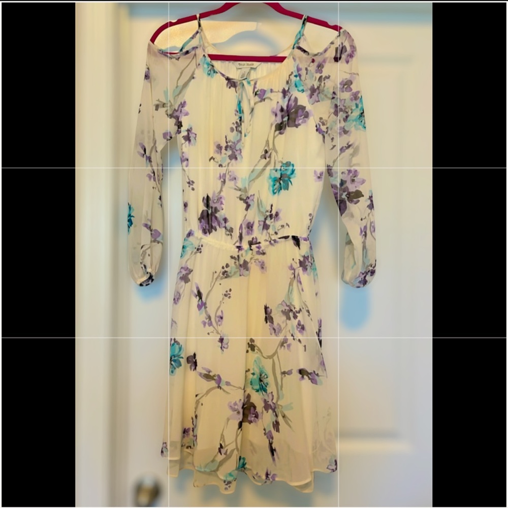 Floral off shoulder dress